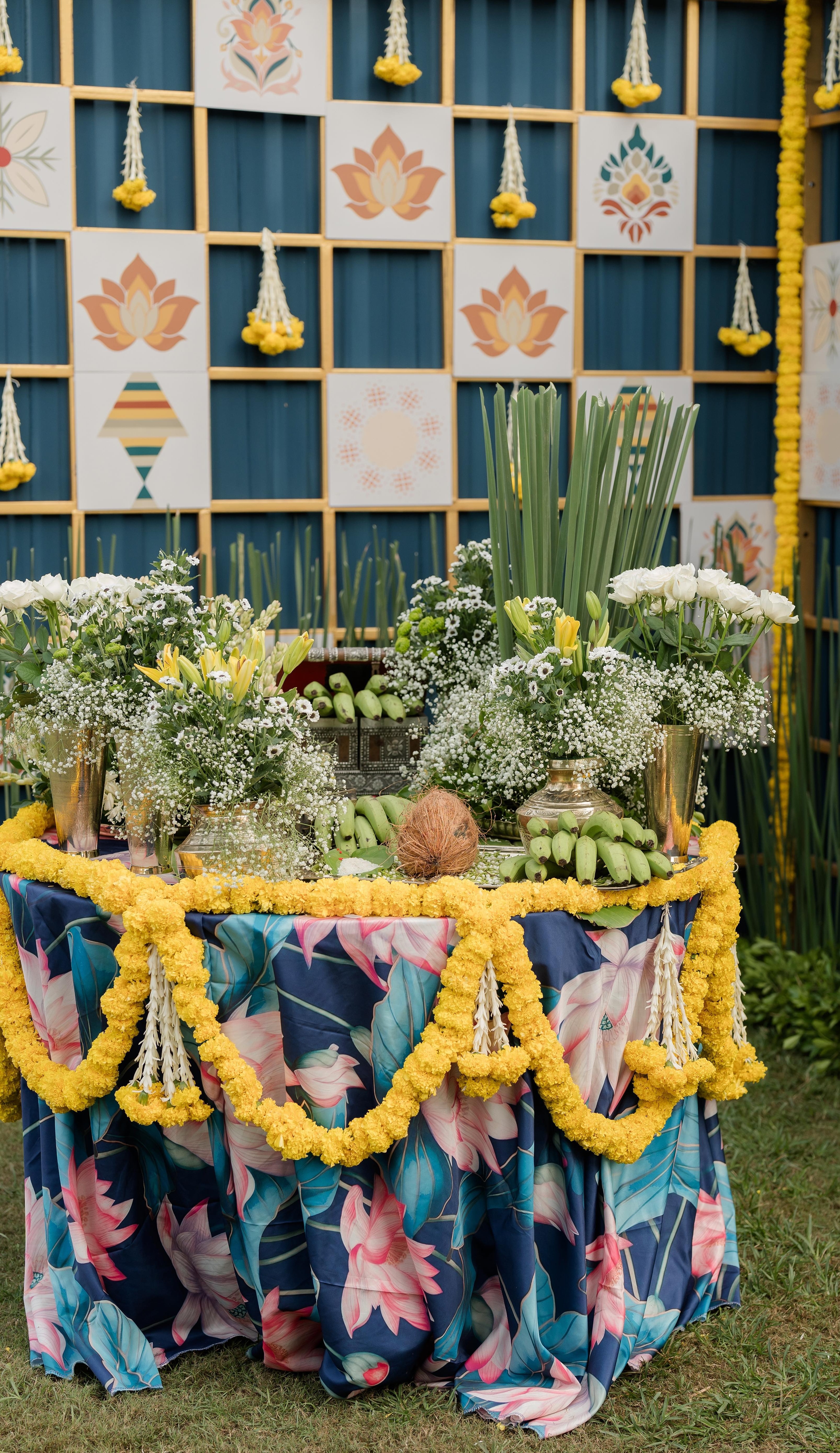 Aarambh ceremony table styling